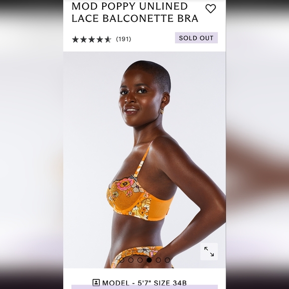 SAUVAGE X FENTY sold out! Mod Poppy embroidered balconette sheer luxury bra top - Picture 8 of 17